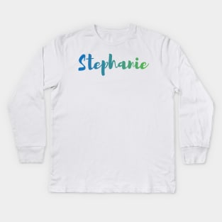 Stephanie Kids Long Sleeve T-Shirt